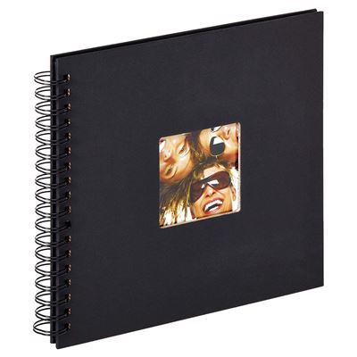 walther design SA-108-B album spirale Fun, 26 x 25 cm, noir