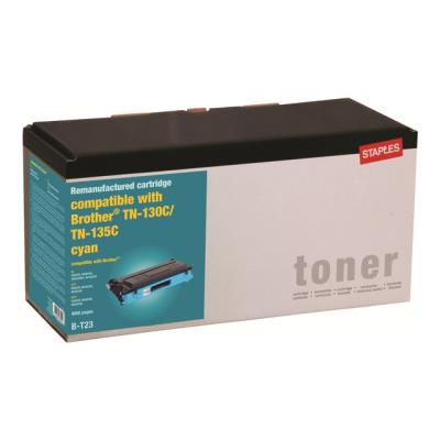 Staples - cyaan - tonercartridge (alternative for: Brother TN135C)