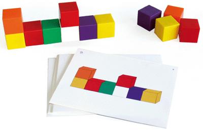 Oz International - Cubes Geometrie + Fiches - Lot De 50