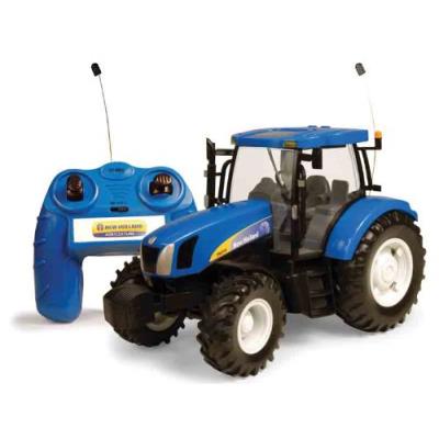 Tomy big farm - 42601 - véhicule miniature - tracteur radiocommandé new holland t6070