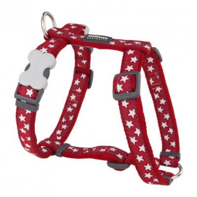 Comparer les prix de Red dingo - harnais design pour chien - rouge étoiles blanches - s