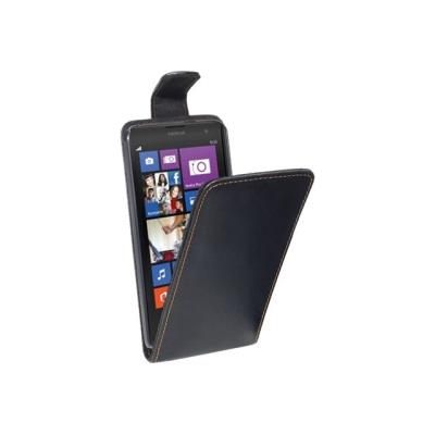 PEDEA Flipcase - Beschermende bedekking voor mobiele telefoon - plastic - zwart - voor Nokia Lumia 1020