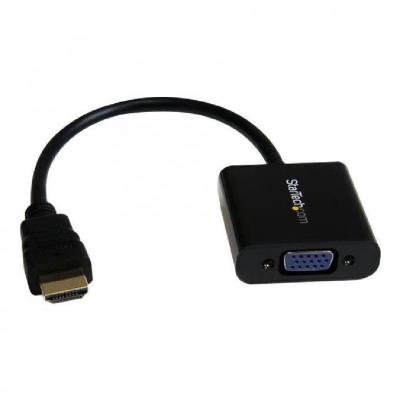StarTech.com HDMI naar VGA adapter converter voor pc / laptop / ultrabook - HDMI (m) naar VGA HD15 (v) weergave - 1920x1080 videoconverter - zwart