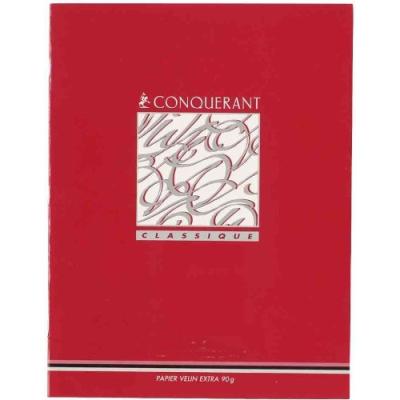 Conquerant classique cahier de devoirs, seyes, 60 feuilles 001bloc 100102958