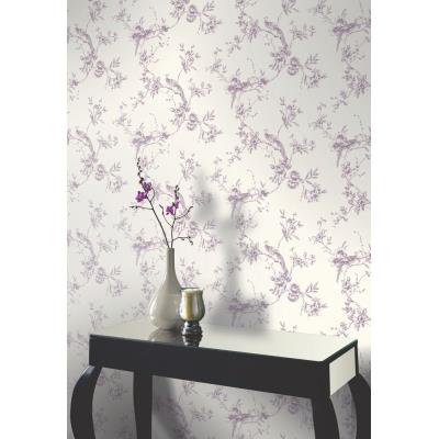 Papier peint Chinoise prune lot de 6