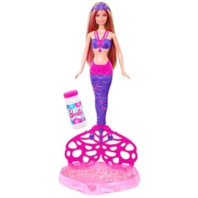 Barbie - cff49 - poupée mannequin - sirène bulles magiques