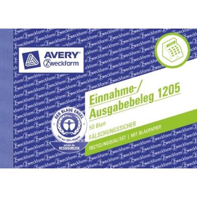 Zweckform ein ausg.beleg 1205 a6 rc 50bl avery