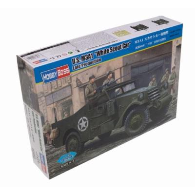 HOBBYBOSS 82452 M3A1 WHITE SCOUT CAR LATE PRODUCTION 1:35 PLASTIC KIT MAQUETTE
