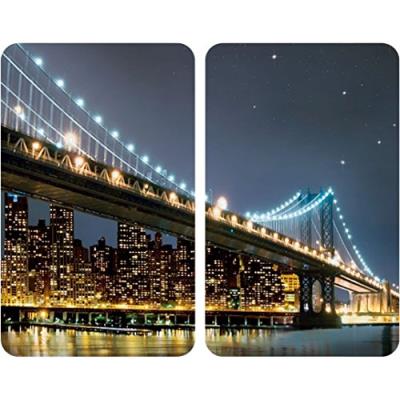 Wenko 2521320100 protège-plaque universel 2 pièces brooklyn bridge
