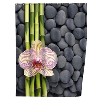 Wenko 20959100 rideau de douche 180x200 spa polyester