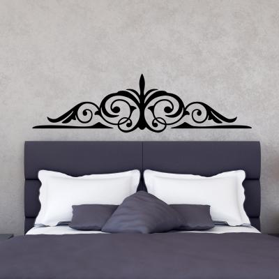 Pick and Stick Sticker Mural Ornement - 55 x 40 cm, Noir