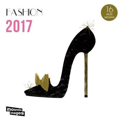 Calendrier 2017 Fashion, 14,5x14,5 cm, 16 mois