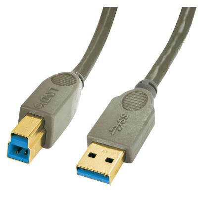 Câble USB 3.0 type A/B anthracite, 0,5m