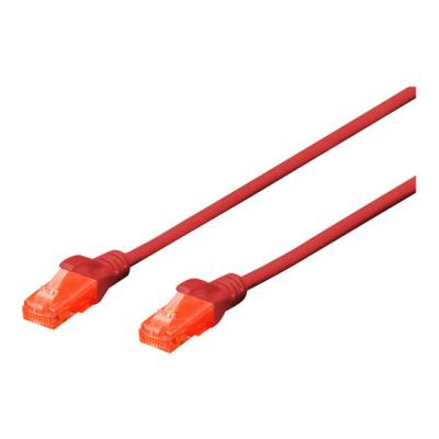 DIGITUS Professional verbindingskabel - 25 cm - rood