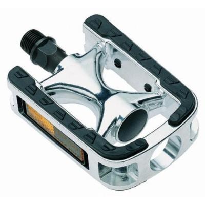 Point city comfort 26007400 pédale en aluminium revêtement kraton argent noir