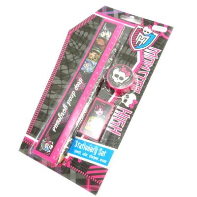 Set scolaire 'Monster High' noir rose