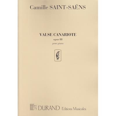 Partitions classique DURAND SAINT-SAËNS - VALSE CANARIOTE OP. 88 - PIANO Piano