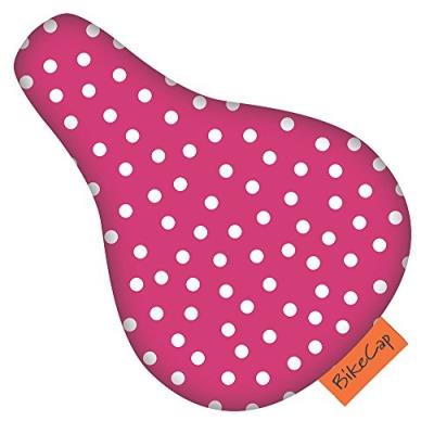 Bikecap sattelã oe revêtement weiãÿe pour enfant rose motif pois