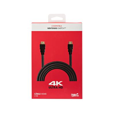 Câble HDMI 4K UlTRA HD 3 m noir Nintendo Switch - Connectique et chargeur  console - Achat & prix