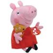 Peppa Pig Ty Beanie - Peppa and Teddy