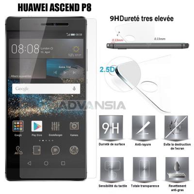 HUAWEI P8 LITE Vitre protection d'ecran en verre trempé incassable Tempered Glass HUAWEI P8 LITE (HUAWEI P8 LITE)