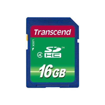 Transcend - flashgeheugenkaart - 16 GB - SDHC