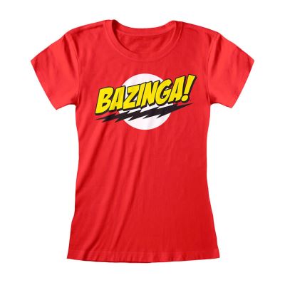 T-shirt ajusté Big Bang Theory Bazinga Logo pour femme: X Large
