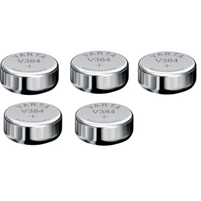 Varta 5 Piles oxyde argent V384 SR41SW SR41 384 1,55V