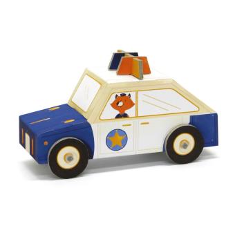 Jouet à plier : Fold my car! : Voiture de police Krooom - 1