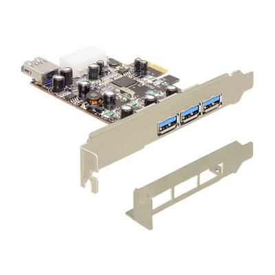 DeLock PCI Express Card > 3 x extern + 1 x intern USB 3.0 - USB-adapter - 4 poorten