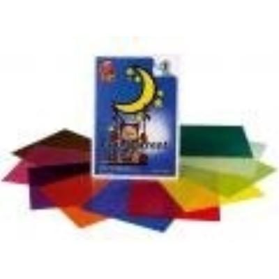 Transparent papier 10 couleurs assorties 23x33cm ludwig bähr 8230099