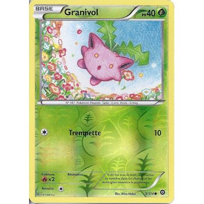 Carte Pokemon - XY11 - Offensive Vapeur - Granivol - PV 40 - 3/114 - Holo Reverse - VF État correct - Asmodee reconditionné disponible sur Fnac