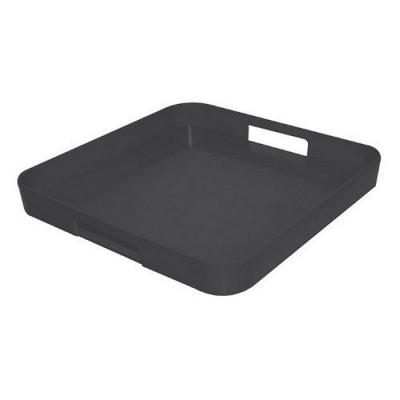 Zak designs - Plateau Gallery carré - Noir : 33 cm