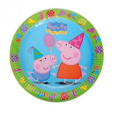 Lot assiettes grand format Peppa Pig