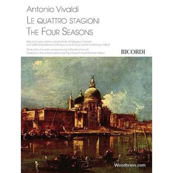 Partitions classique RICORDI VIVALDI A. - THE FOUR SEASONS - VIOLON & PIANO  Violon - 1