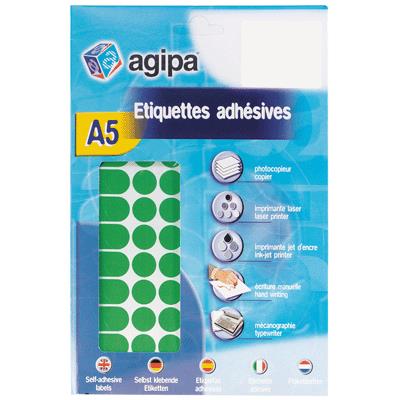 Agipa - Disques Adhesifs 15mm Vert - Etui De 960