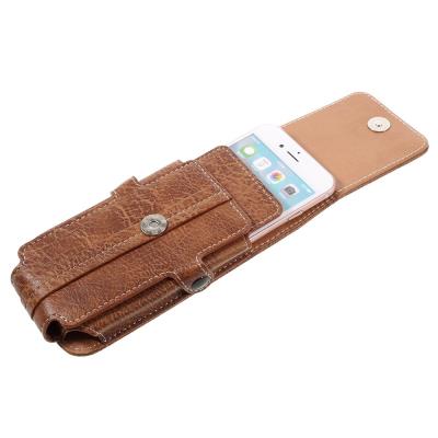 Etui en PU Camping Hiking pour iPhone 6s Plus, Size: 175x85x15mm - Marron