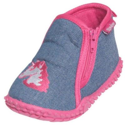 pantoufles licorne licorne filles bleu / rose taille 24/25