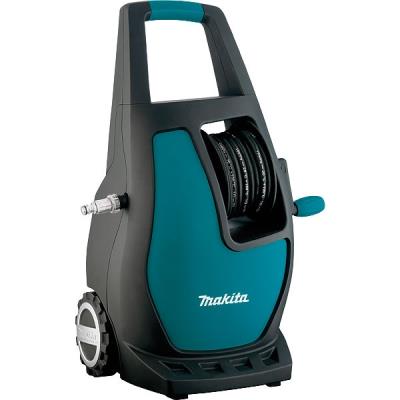 Makita - Nettoyeur à Haute Pression 110Bars 370L/H 1700 W (Enrouleur Intégré) - Hw111