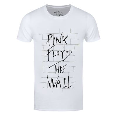 Pink Floyd T-Shirt The Wall & Logo Homme Blanc - Taille M