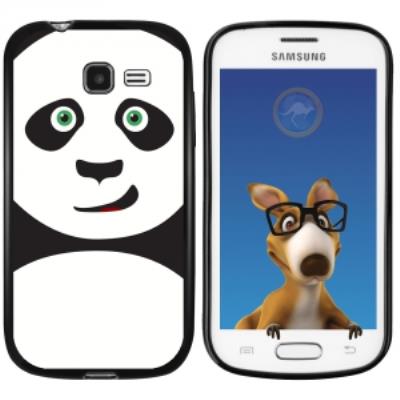 Coque Souple en gel noir pour Galaxy Trend Lite avec impression Motifs panda