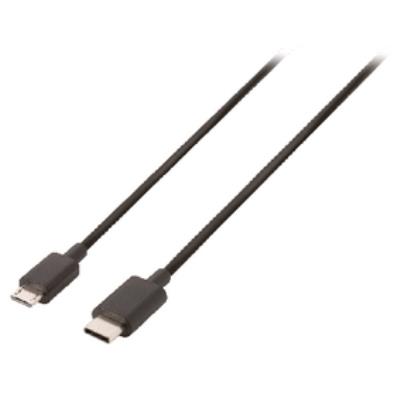 Câble usb 2.0 c mâle vers micro b mâle, 1m, noir valueline vlcp60750b10