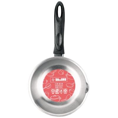 IBILI 665220 CASSEROLE BOMBÉE INOX AVEC BEC VERSEUR 21CM