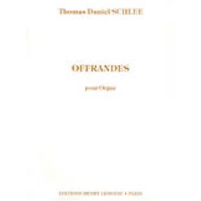 Partitions classique LEMOINE SCHLEE THOMAS DANIEL - OFFRANDES OP.28 - ORGUE Orgue