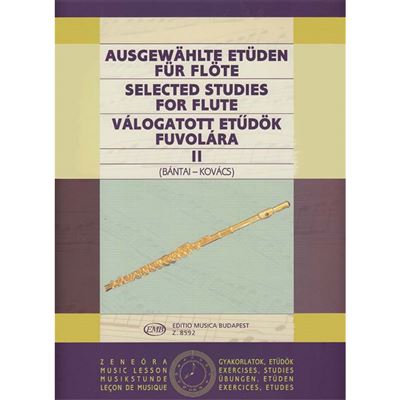 Etudes Bantaï Kovacs Volume 2 - Ausgewählte etuden für Flûte
