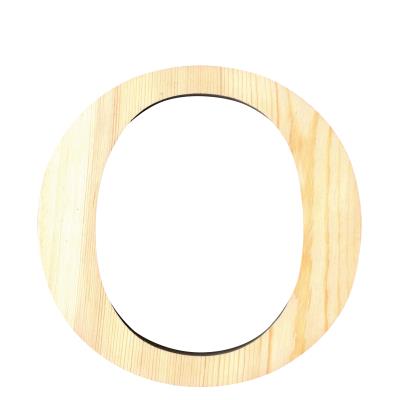 Lettre O - Hauteur 11,5 cm - Bois découpé