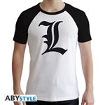 DEATH NOTE - Tshirt ""L Symbole"" homme blanc XXL