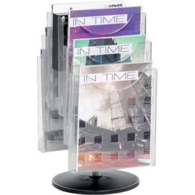 helit porte revue pour table en kit de 6, pivotable,