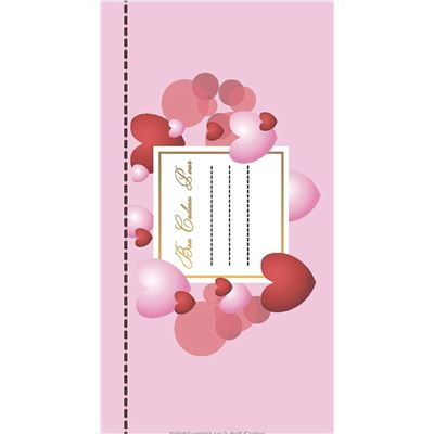Chéquier des amoureux : carnet de bons cadeau à remplir - 40 pages