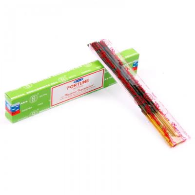 12 Bâtons d'encens Satya Nag Champa Fortune vert